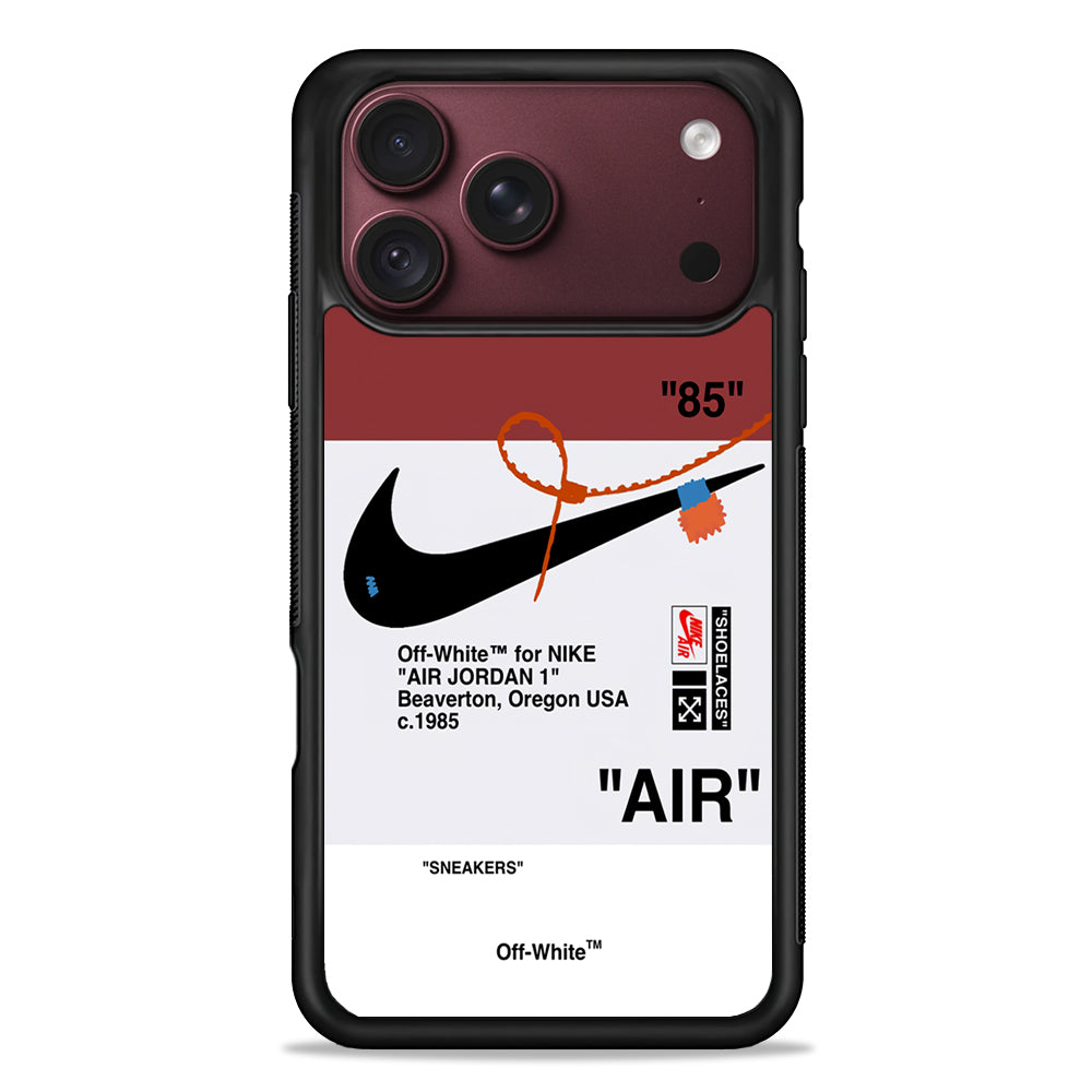 Nike X Air Jordan Red iPhone 18 Pro Max Case – Slim Silicone Protective Cover