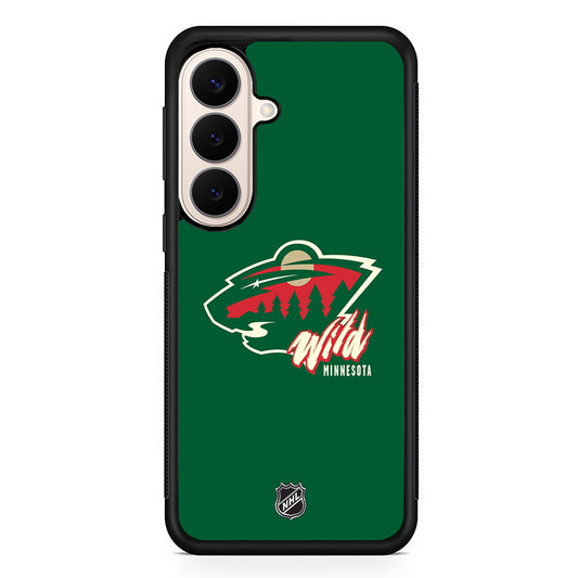 NHL Minnesota Wild Green Samsung Galaxy S26 Case | Durable Protective Rubber Cover