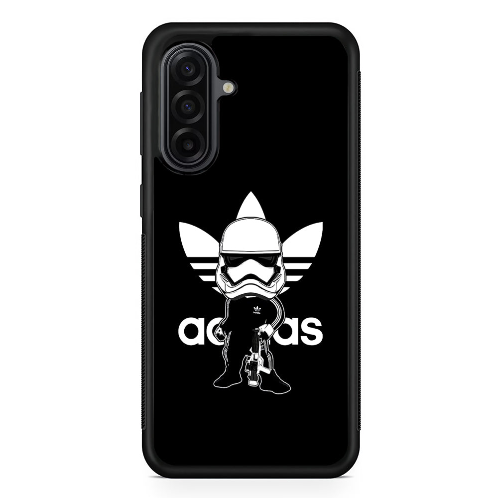 Adidas Chibi Stormtrooper Samsung Galaxy A17 Case | Durable Rubber Samsung Galaxy A17 Phone Case