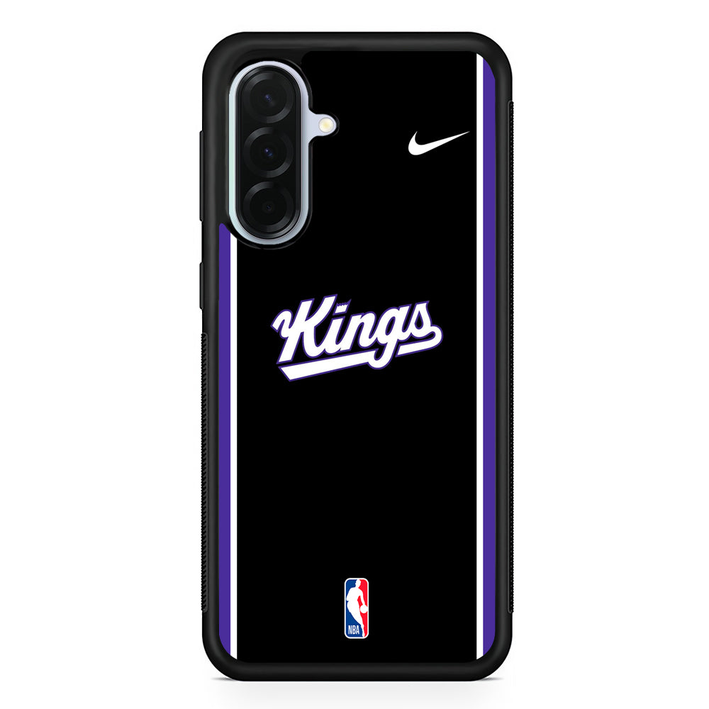 NBA Sacramento Kings Black Nike Samsung Galaxy A36 Case | Durable Samsung Galaxy A36 Protective Case