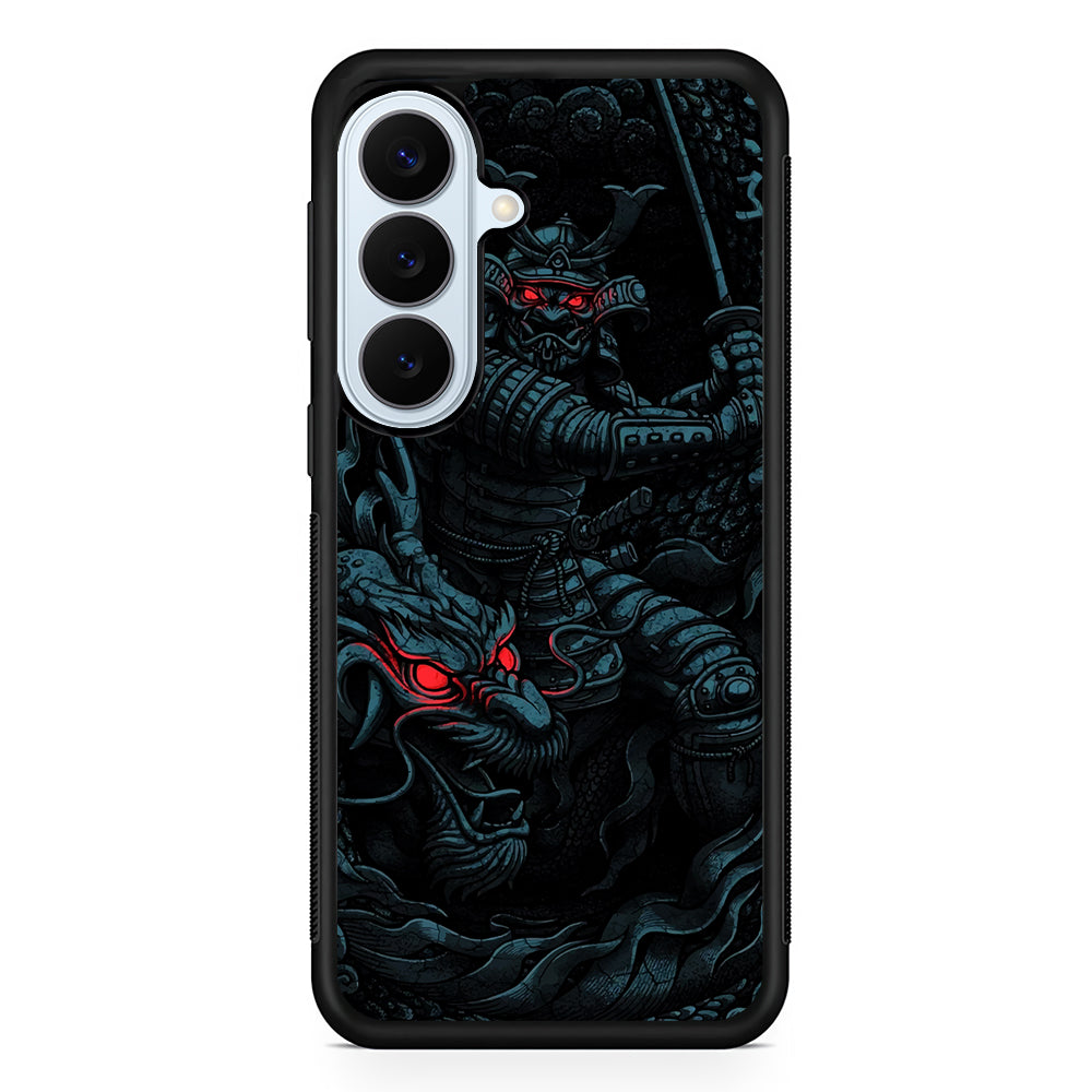 Samurai and Dragon Samsung Galaxy S26 Plus Case | Slim Protective Rubber Cover