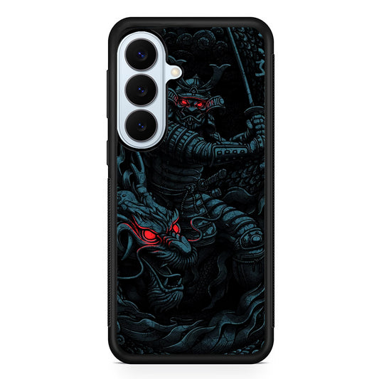Samurai and Dragon Samsung Galaxy S26 Plus Case | Slim Protective Rubber Cover