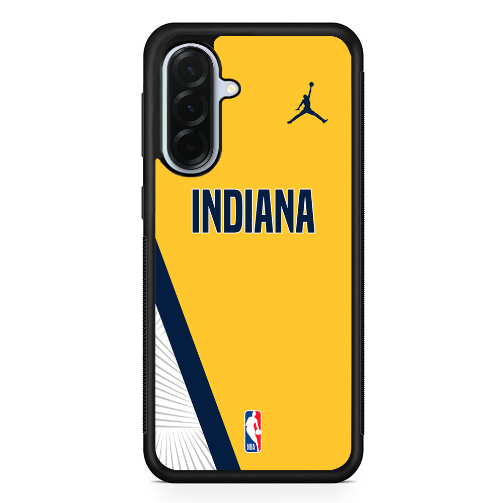NBA Indiana Pacers Yellow Jordan Samsung Galaxy A36 Case | Durable Samsung Galaxy A36 Protective Case
