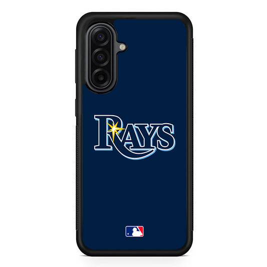 MLB Tampa Bay Rays Blue Logo Samsung Galaxy A17 Case | Durable Rubber Samsung Galaxy A17 Phone Case