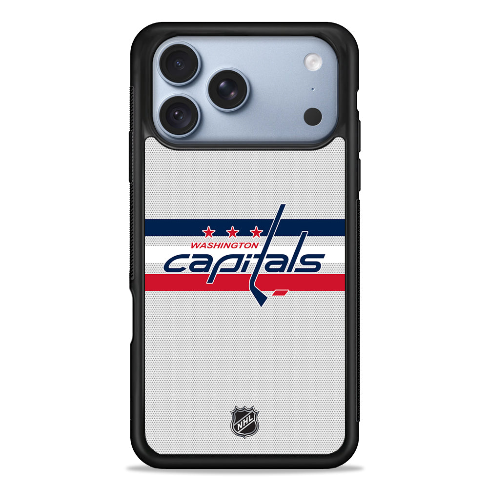 NHL Washington Capitals Dots Pattern iPhone 18 Pro Case - iPhone 18 Pro Silicone Case