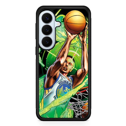 Stephen Curry Jump Art Samsung Galaxy S26 Plus Case | Slim Protective Rubber Cover