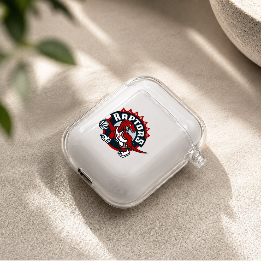 NBA Toronto Raptors Mascot Protective Clear Case Cover For Apple Airpods | Soft Silicone AirPods 1 / 2 Case | Protective Cover
