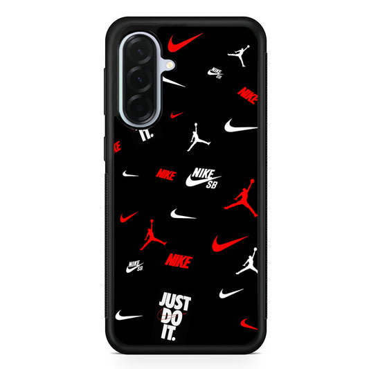 Nike Collage Emblem Jordan Samsung Galaxy A36 Case | Durable Samsung Galaxy A36 Protective Case