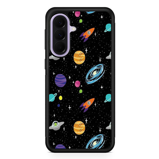 Space Pattern 003 Samsung Galaxy A37 Case | Samsung Galaxy A37 Rubber Protective Case