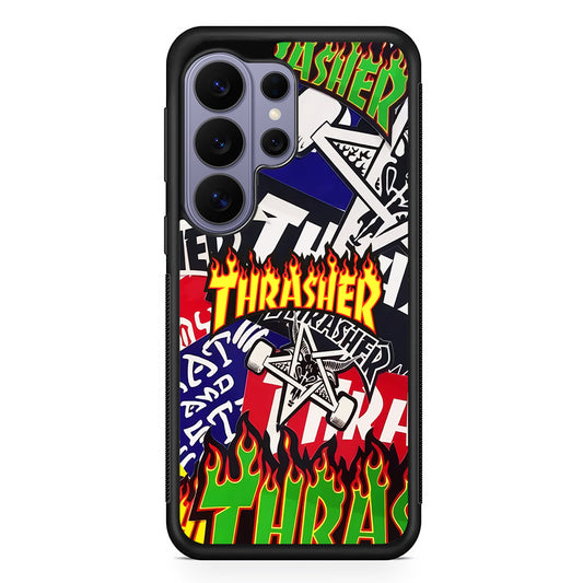 Thrasher Sticker Flat Samsung Galaxy S26 Ultra Case | Slim Durable Protective Cover