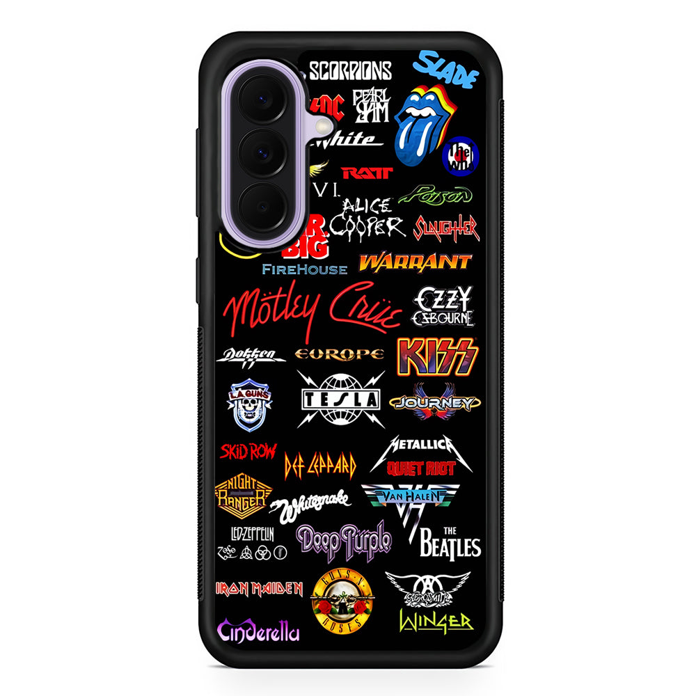 Rock and Metal Band Logo Samsung Galaxy A37 Case | Samsung Galaxy A37 Rubber Protective Case