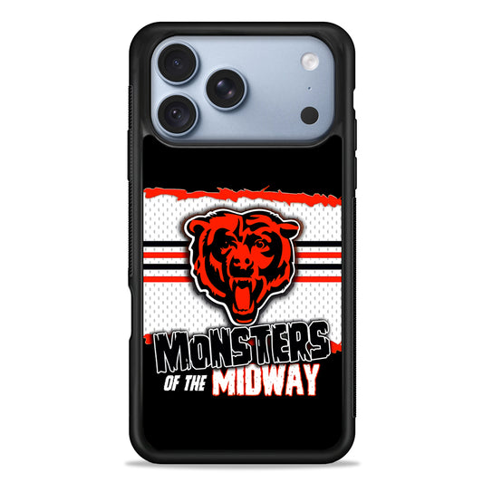 NFL Chicago Bears Monsters iPhone 18 Pro Case - iPhone 18 Pro Silicone Case