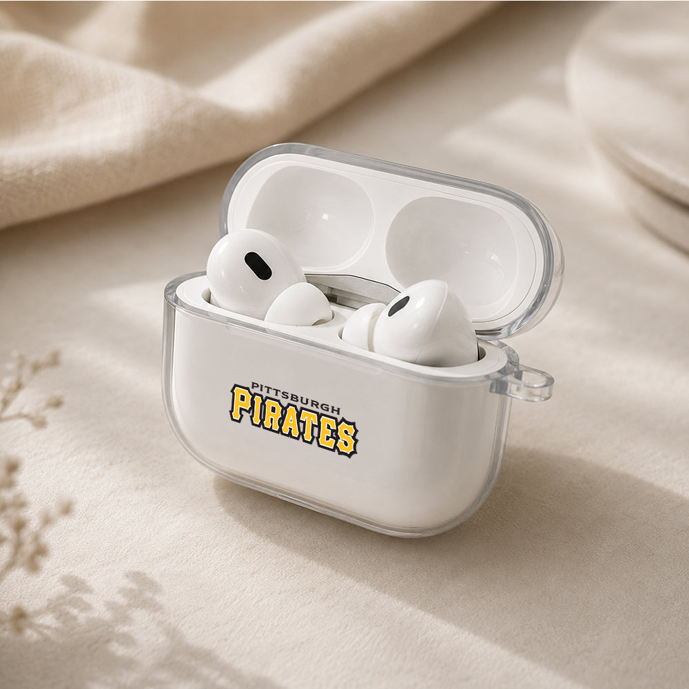 MLB Pittsburgh Pirates Symbol Protective Apple AirPods Pro 3 Clear Case | Shockproof Cover