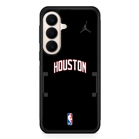 NBA Houston Rockets Black Jordan Samsung Galaxy S26 Case – Slim Protective Phone Cover