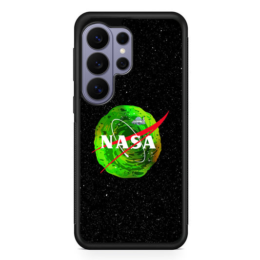 Nasa Rick and Morty Portal Samsung Galaxy S26 Ultra Case | Protective Rubber Cover