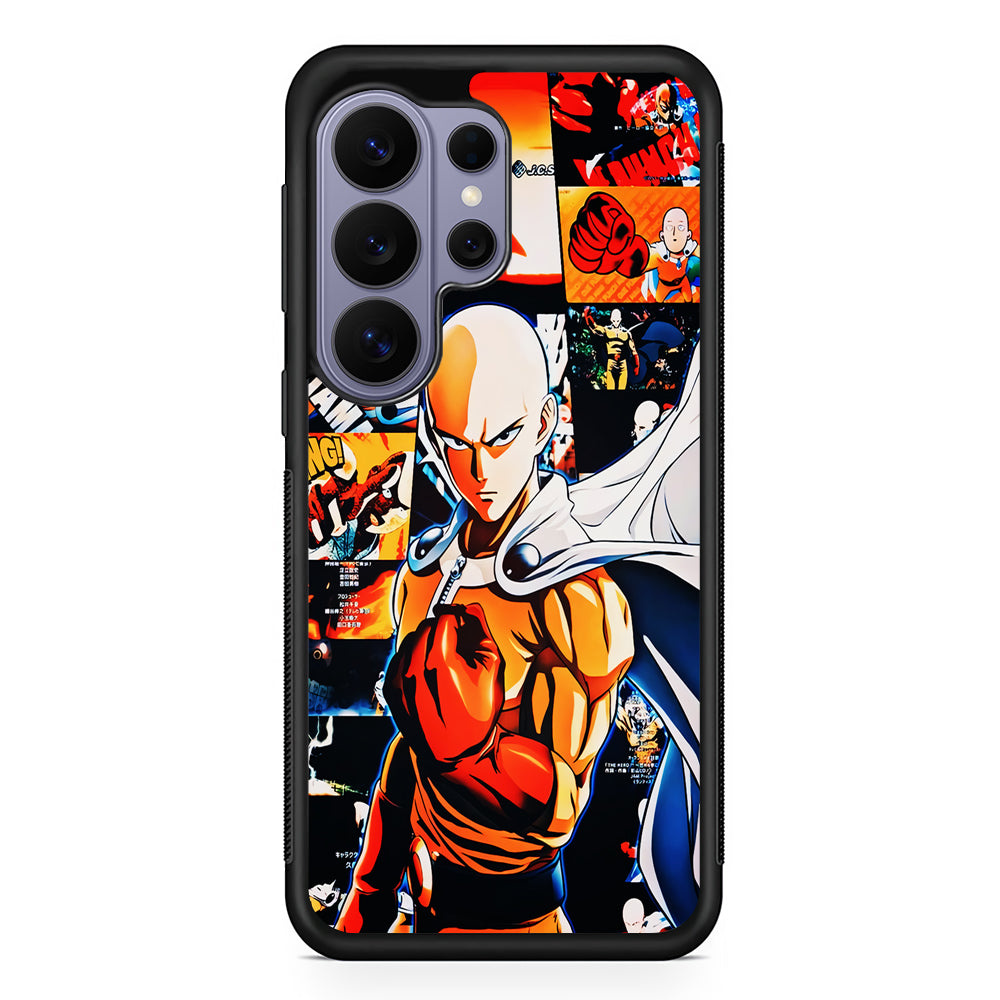 OPM Saitama Aesthetic Samsung Galaxy S26 Ultra Case | Protective Rubber Cover