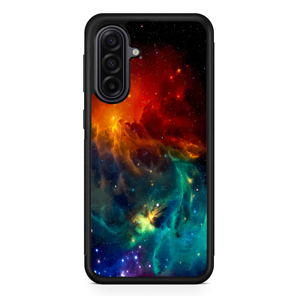 Beautiful Space Colorful 001 Samsung Galaxy A17 Case | Durable Rubber Samsung Galaxy A17 Phone Case