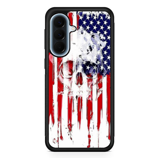 USA Flag Skull Samsung Galaxy A57 Case | Slim Samsung Galaxy A57 Protective Case