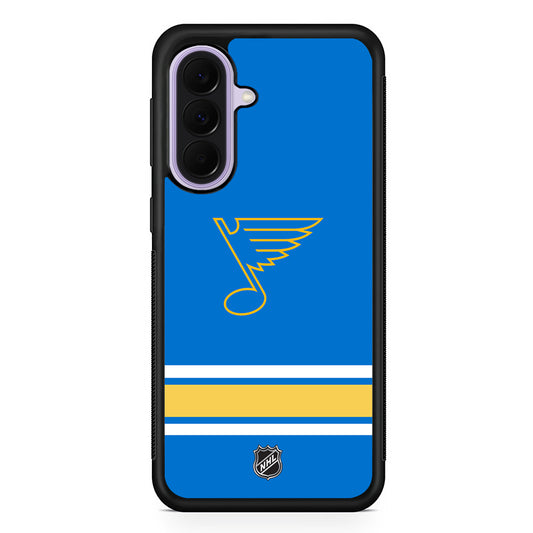 NHL St Louis Blues Blue Samsung Galaxy A37 Case | Samsung Galaxy A37 Rubber Protective Case