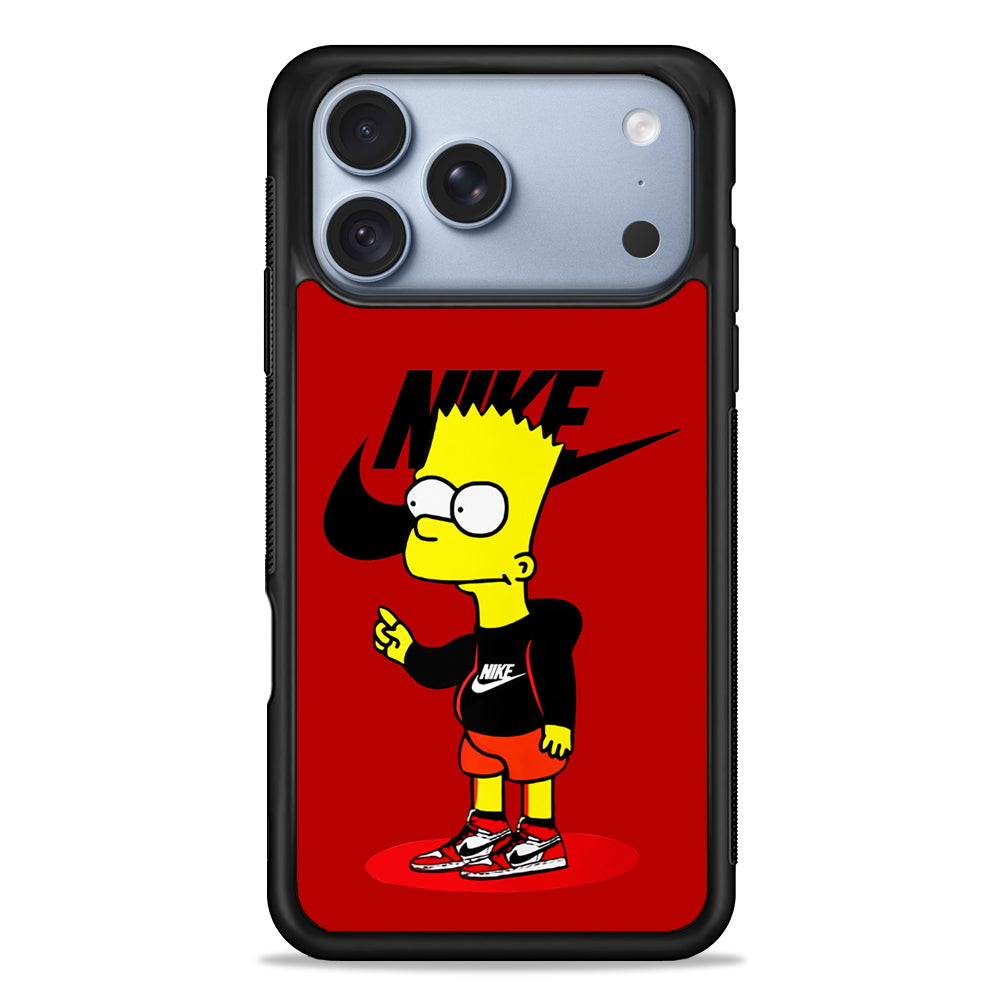 Nike Style Bart Simpson iPhone 18 Pro Case - iPhone 18 Pro Silicone Case