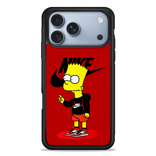 Nike Style Bart Simpson iPhone 18 Pro Case - iPhone 18 Pro Silicone Case