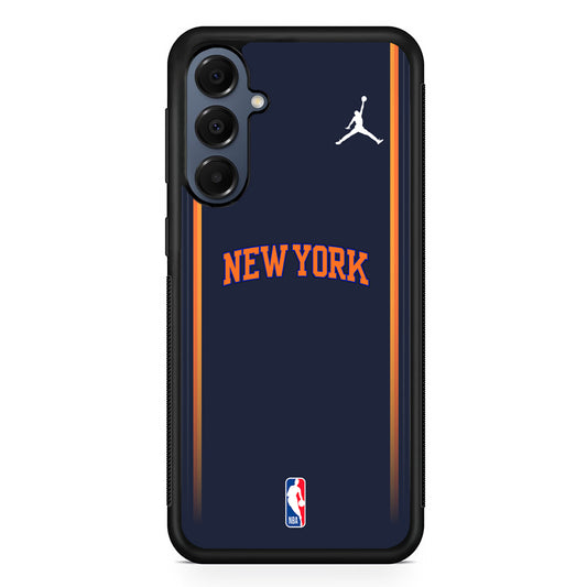 NBA New York Knicks Navy Jordan Samsung Galaxy A16 Case | Slim Protective Cover for Samsung Galaxy A16
