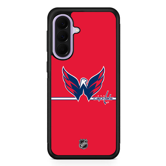 NHL Washington Capitals Red Samsung Galaxy A37 Case | Samsung Galaxy A37 Rubber Protective Case