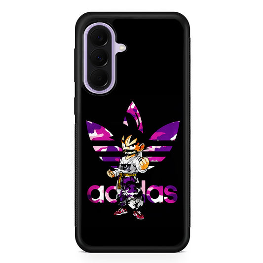 Adidas Purple Camo Son Goku Samsung Galaxy A37 Case | Samsung Galaxy A37 Rubber Protective Case