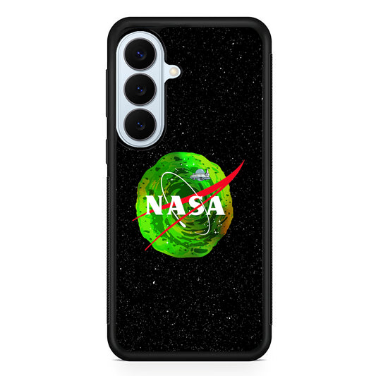 Nasa Rick and Morty Portal Samsung Galaxy S26 Plus Case | Slim Protective Rubber Cover