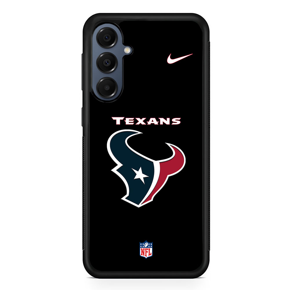 NFL Houston Texans Black Nike Samsung Galaxy A16 Case | Slim Protective Cover for Samsung Galaxy A16