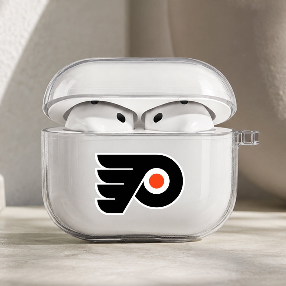 NHL Philadelphia Flyers Symbol Protective Apple AirPods Pro 3 Clear Case | Shockproof Cover