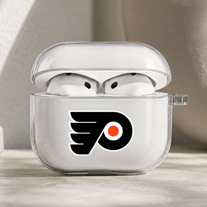 NHL Philadelphia Flyers Symbol Protective Apple AirPods Pro 3 Clear Case | Shockproof Cover