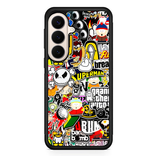 Sticker Collection Image Samsung Galaxy S26 Case | Durable Protective Rubber Cover