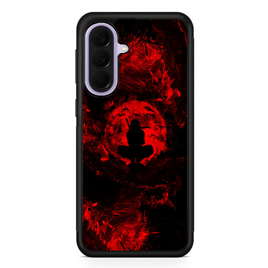 Uchiha Itachi Silhouette Samsung Galaxy A37 Case | Samsung Galaxy A37 Rubber Protective Case