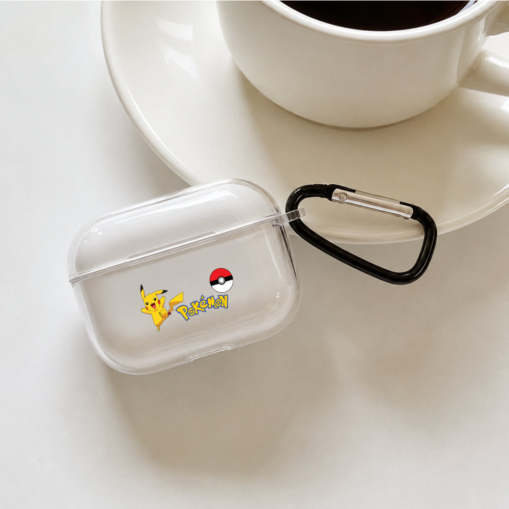Pokemon Pikachu Protective Apple AirPods Pro 3 Clear Case | Shockproof Cover