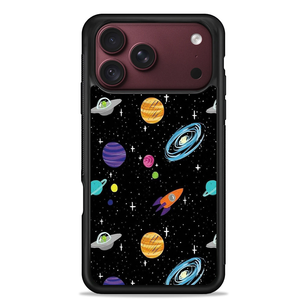 Space Pattern 003 iPhone 18 Pro Max Case – Slim Silicone Protective Cover