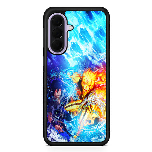 Naruto Sasuke Together Samsung Galaxy A37 Case | Samsung Galaxy A37 Rubber Protective Case