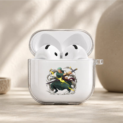 Roronoa Zoro Three Sword Protective Apple Airpods 4 Clear Case - Durable Clear Protection
