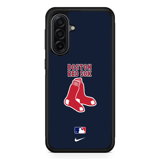 MLB Boston Red Sox Navy Nike Samsung Galaxy A17 Case | Durable Rubber Samsung Galaxy A17 Phone Case