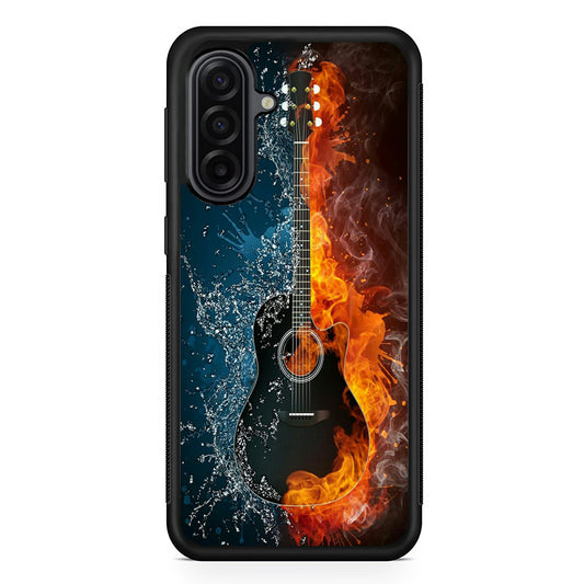 Music Guitar Art 002 Samsung Galaxy A17 Case | Durable Rubber Samsung Galaxy A17 Phone Case