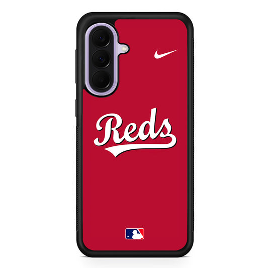 MLB Cincinnati Reds Red Nike Samsung Galaxy A37 Case | Samsung Galaxy A37 Rubber Protective Case
