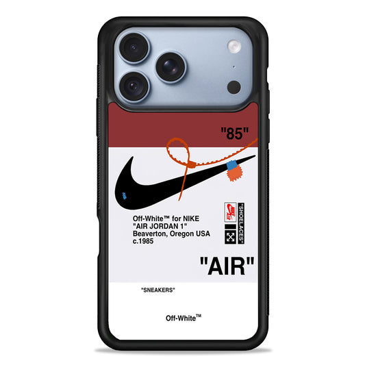 Nike X Air Jordan Red iPhone 18 Pro Case - iPhone 18 Pro Silicone Case