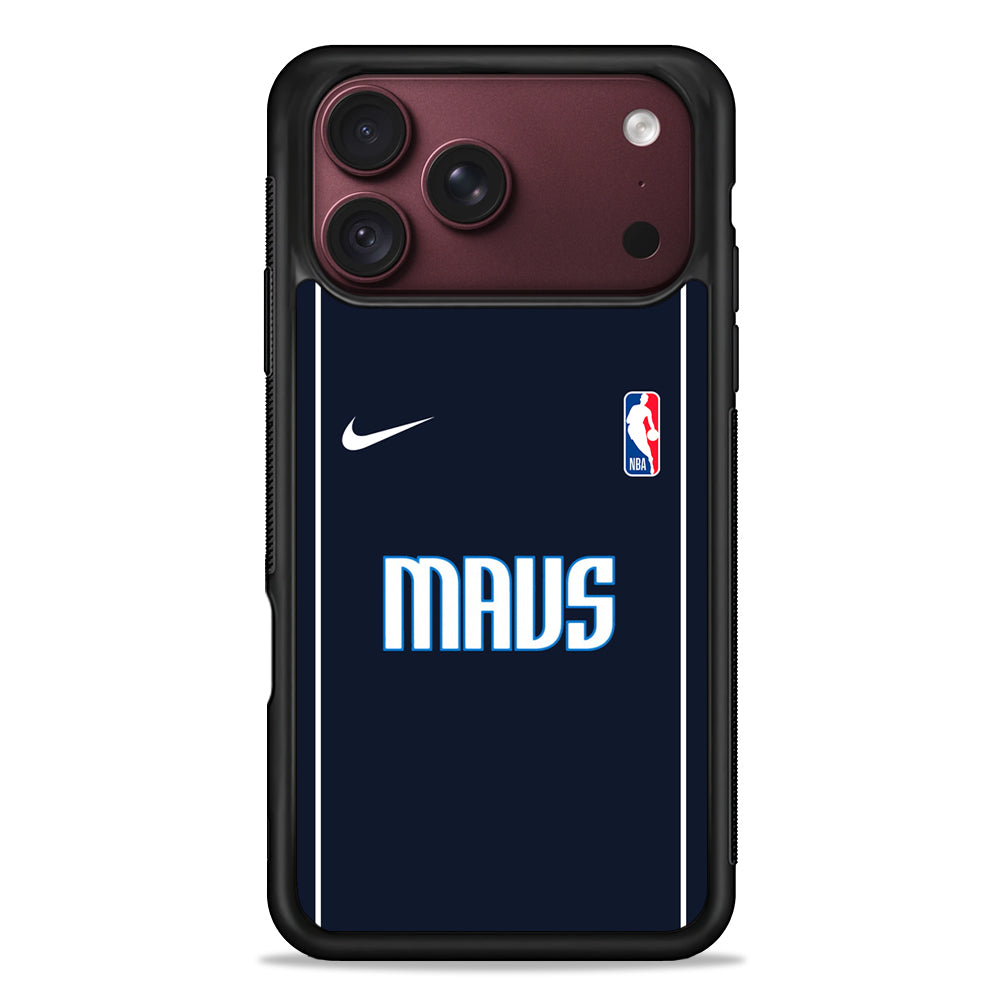 NBA Dallas Mavericks Navy Nike iPhone 18 Pro Max Case – Slim Silicone Protective Cover