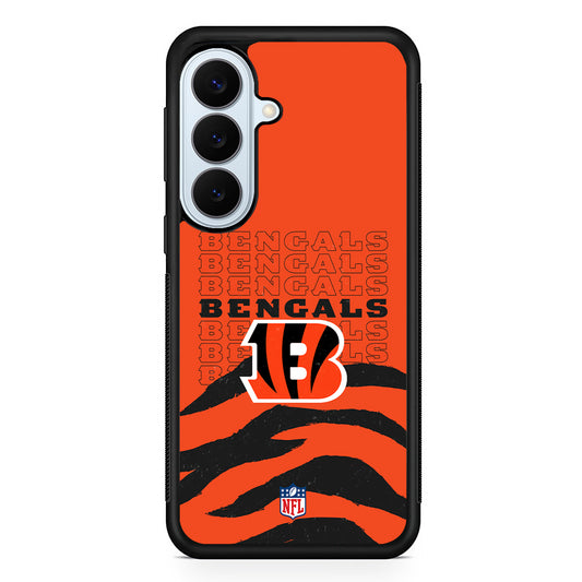 NFL Cincinnati Bengals Team Logo Samsung Galaxy S26 Plus Case | Slim Protective Rubber Cover