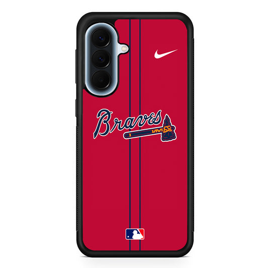 MLB Atlanta Braves Red Nike Samsung Galaxy A57 Case | Slim Samsung Galaxy A57 Protective Case