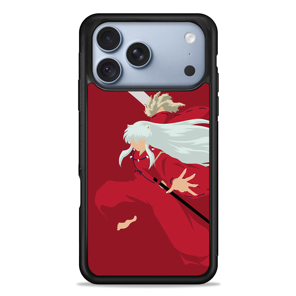 Inuyasha Red Background iPhone 18 Pro Case - iPhone 18 Pro Silicone Case