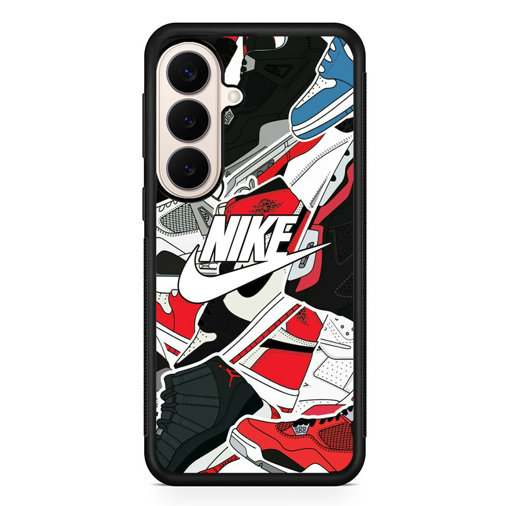 Nike Logo Shoes Pattern Samsung Galaxy S26 Case – Slim Protective Phone Cover
