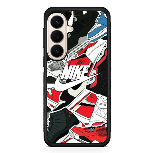 Nike Logo Shoes Pattern Samsung Galaxy S26 Case – Slim Protective Phone Cover