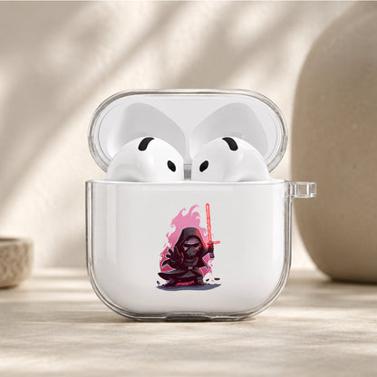 Kylo Ren Star Wars Chibi Protective Apple Airpods 4 Clear Case - Durable Clear Protection