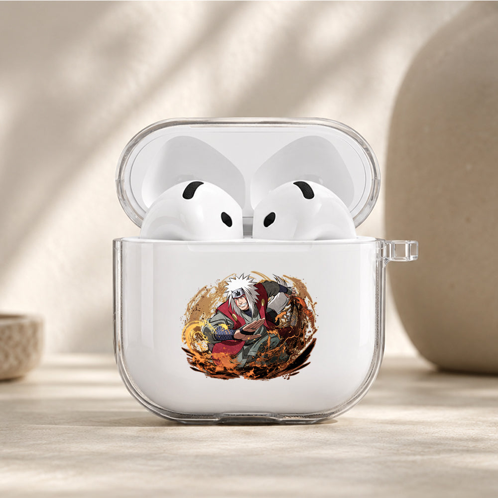 Jiraiya Toad Sage Protective Apple Airpods 4 Clear Case - Durable Clear Protection